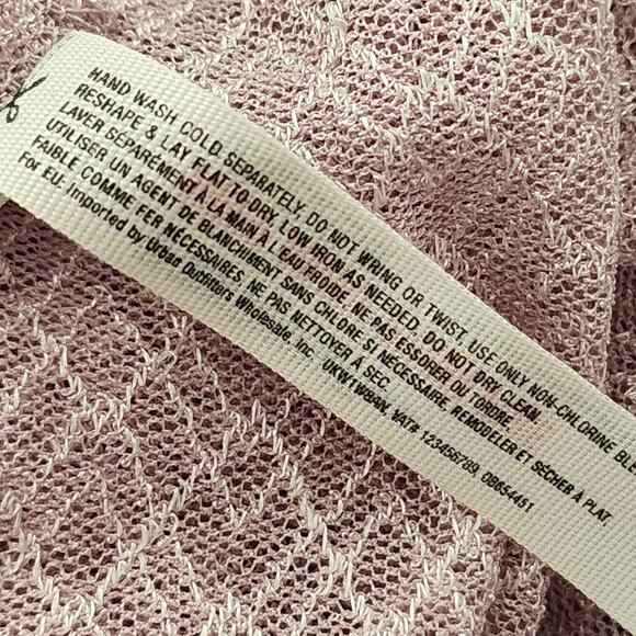 Free People Corset Sheer Dusty Rose Pink Ruffle Mesh Maxi Dress - Picture 7 of 7